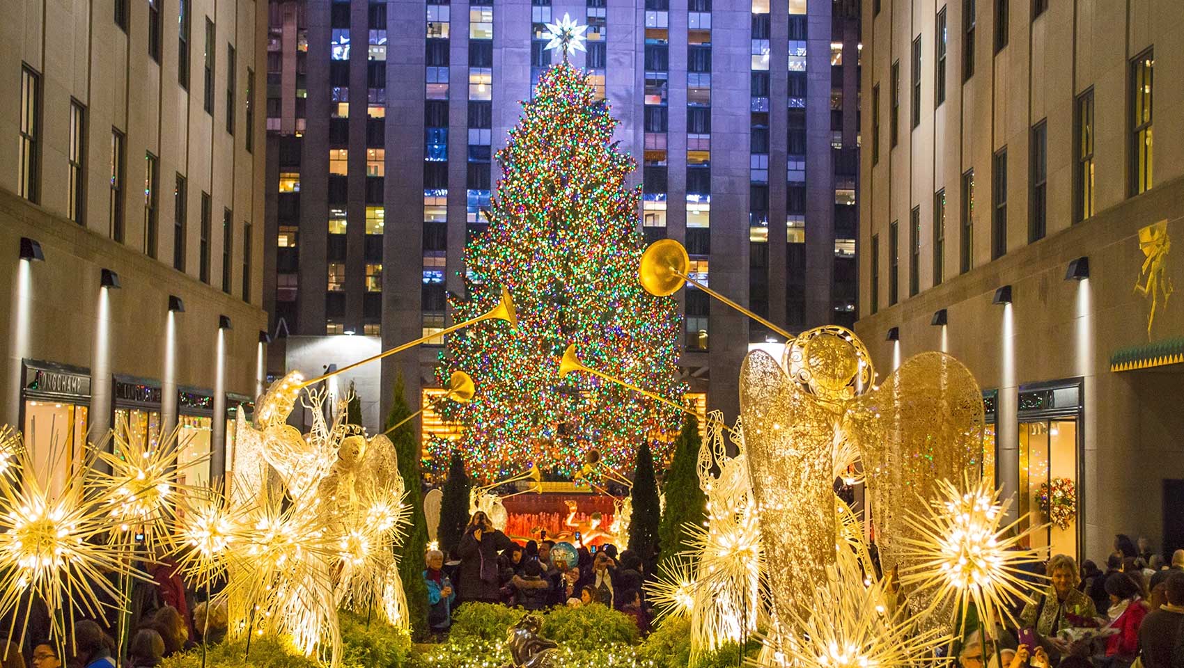 Rockefeller Center during the holidays